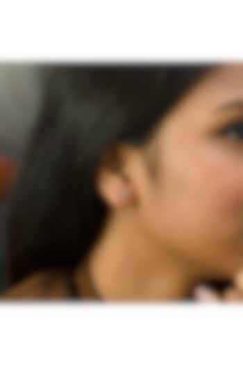 Gold Plated Lab-Grown Diamond Hoop Earrings In Sterling Silver by Lukson at Pernia's Pop Up Shop