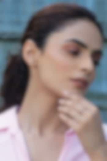 Gold Plated Lab-Grown Diamond Clover S-Ring In Sterling Silver by Lukson at Pernia's Pop Up Shop