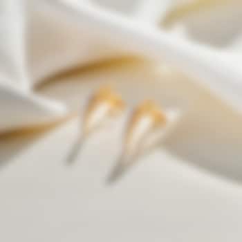 Gold Plated Diamond Hoop Earrings by Lukson at Pernia's Pop Up Shop