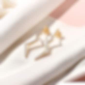 Gold Plated Diamond Dazzle Drop Earrings by Lukson at Pernia's Pop Up Shop