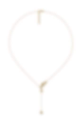 Silver Finish Diamond Floral Necklace by Lukson at Pernia's Pop Up Shop