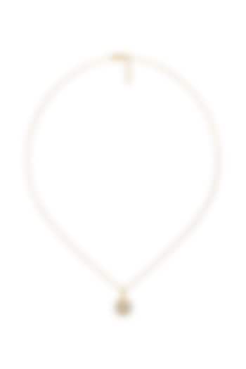 Gold Plated Heart-Shaped Diamond Pendant Necklace by Lukson at Pernia's Pop Up Shop