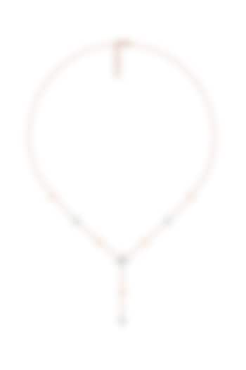 Rose Gold Plated Diamond Chain Necklace by Lukson at Pernia's Pop Up Shop