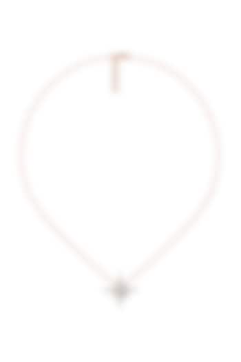 Rose Gold Plated Diamond North Star Pendant Necklace by Lukson at Pernia's Pop Up Shop