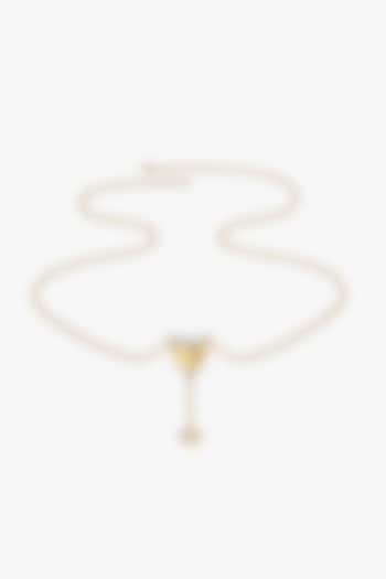 Gold Plated Diamond Heart Pendant Necklace by Lukson at Pernia's Pop Up Shop