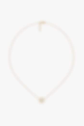 Gold Plated Lab-Grown Diamond Floral Pendant Necklace In Sterling Silver by Lukson at Pernia's Pop Up Shop