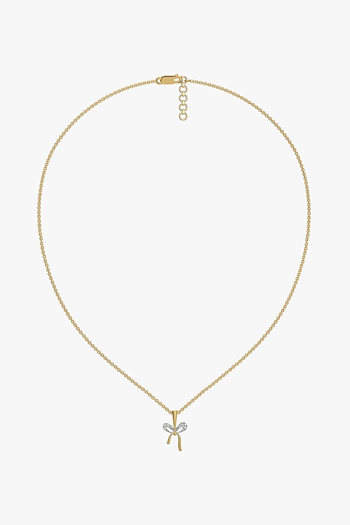 Gold Plated Lab-Grown Diamond Pendant Necklace by Lukson at Pernia's Pop Up Shop