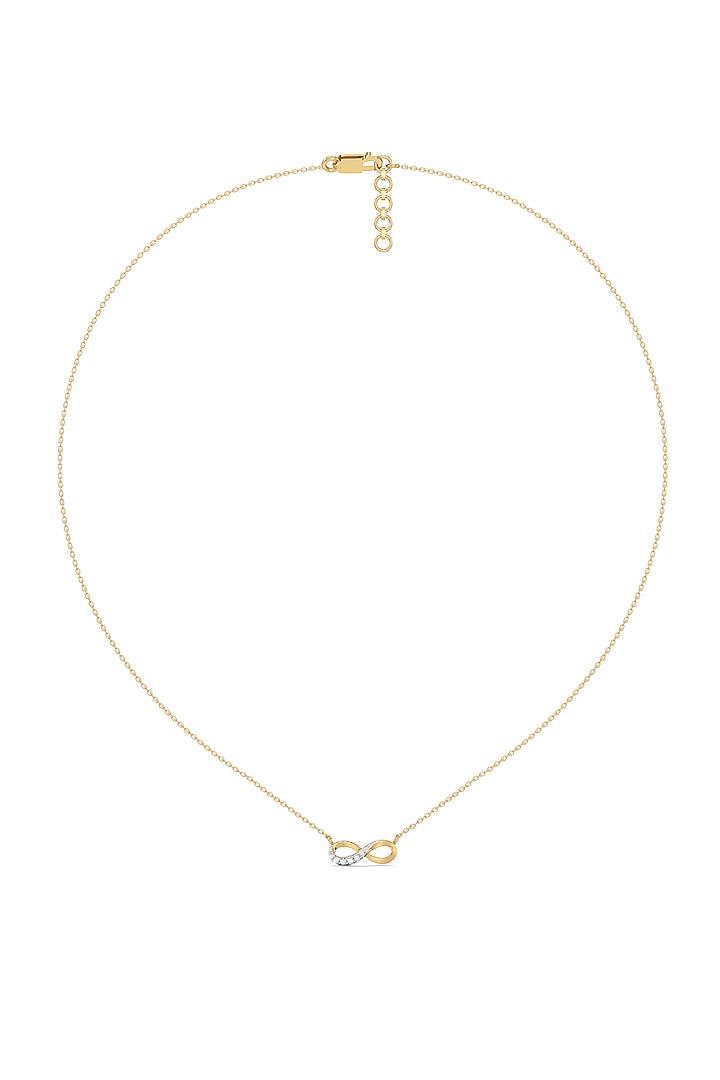 Gold Plated Lab-Grown Diamond Necklace by Lukson at Pernia's Pop Up Shop
