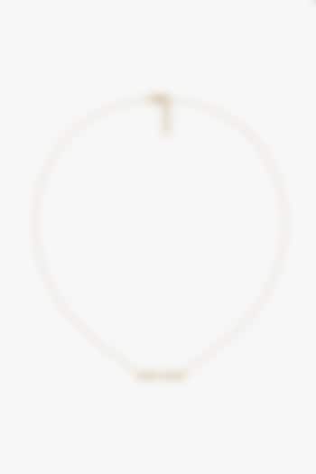 Gold Plated Lab-Grown Baguette Diamond Necklace by Lukson at Pernia's Pop Up Shop