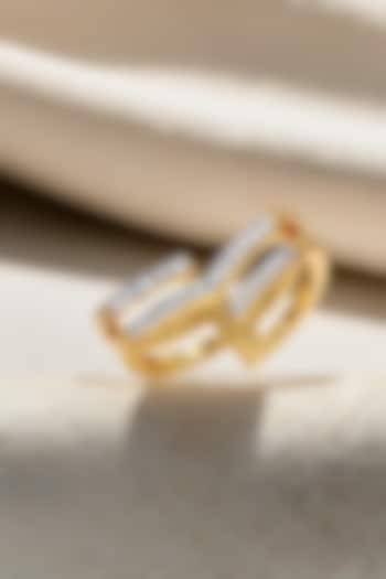 Gold Plated Lab-Grown Diamond Cocktail Ring by Lukson at Pernia's Pop Up Shop