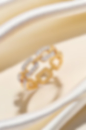 Gold Plated Lab-Grown Diamond Cocktail Ring by Lukson at Pernia's Pop Up Shop