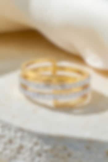 Gold Plated Lab-Grown Diamond Cocktail Ring by Lukson at Pernia's Pop Up Shop
