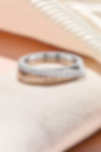 Rose Gold Plated Lab-Grown Diamond Stack Ring by Lukson at Pernia's Pop Up Shop