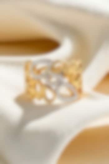 Gold Plated Lab-Grown Diamond Cocktail Ring by Lukson at Pernia's Pop Up Shop