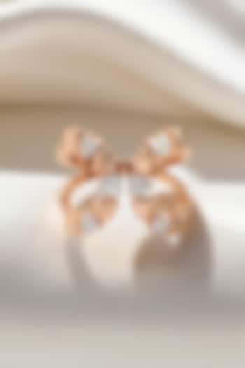 Rose Gold Plated Heart-Shaped Diamond Ring by Lukson at Pernia's Pop Up Shop