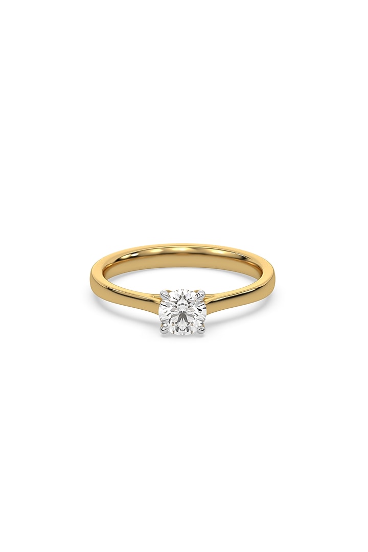 Gold Plated Lab-Grown Diamond Solitaire Ring by Lukson at Pernia's Pop Up Shop