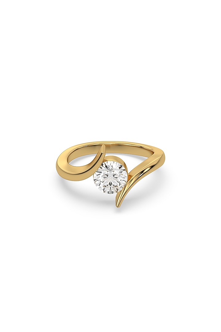 Gold Plated Lab-Grown Diamond Ring by Lukson at Pernia's Pop Up Shop