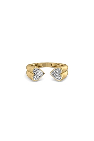 Gold Plated Lab-Grown Diamond Loop Ring by Lukson