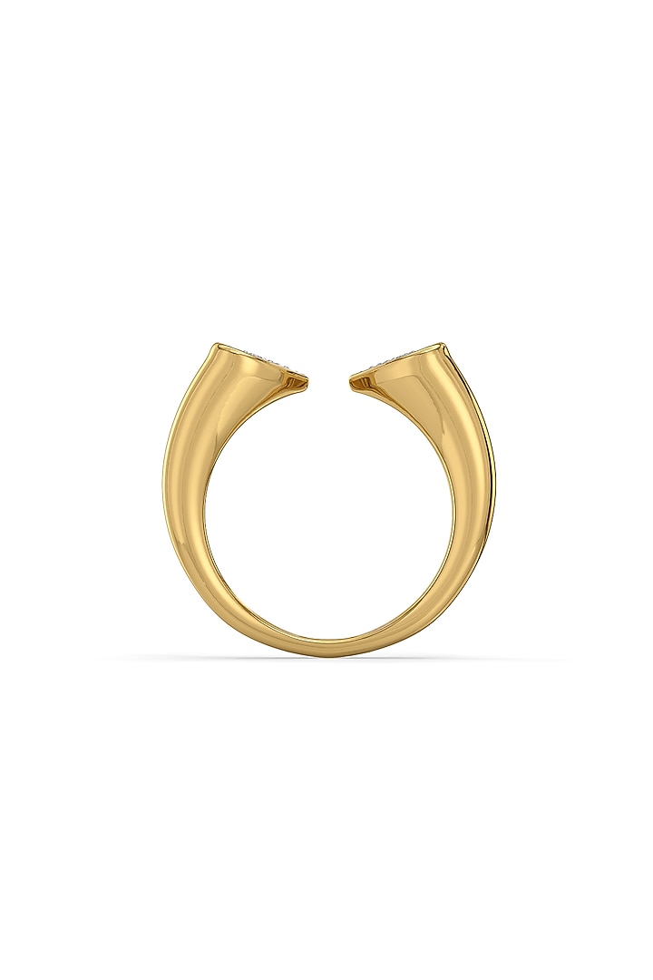 Gold Plated Lab-Grown Diamond Loop Ring by Lukson at Pernia's Pop Up Shop