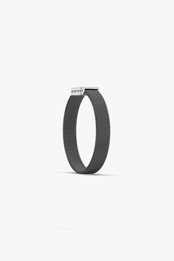 Silver Finish Lab-Grown Diamond Bracelet In Silver by Lukson at Pernia's Pop Up Shop