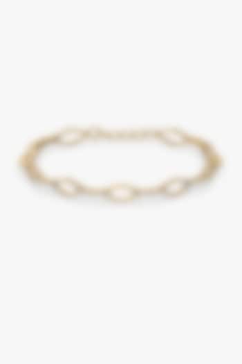 Gold Plated Diamond Eternal Link Tennis Bracelet by Lukson at Pernia's Pop Up Shop