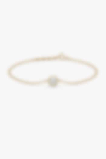 Gold Plated Solitaire Diamond Bracelet by Lukson at Pernia's Pop Up Shop