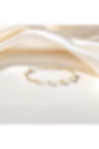 Gold Plated Heart-Shaped Diamond Bracelet by Lukson at Pernia's Pop Up Shop