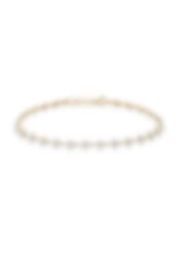 Gold Finish Diamond Day Bloom Tennis Bracelet by Lukson at Pernia's Pop Up Shop