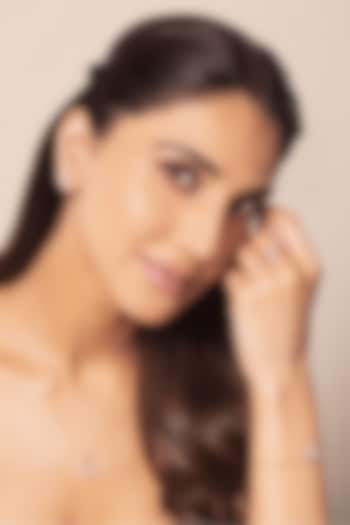 14kt Gold Finish Heart-Shaped Diamond Bracelet by Lukson at Pernia's Pop Up Shop