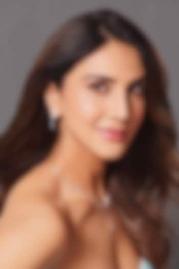 14kt Gold Finish Pear-Cut Solitaire Diamond Dangler Earrings by Lukson at Pernia's Pop Up Shop