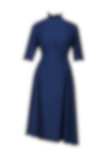 Blue Side Elasticated Dress by Lovebirds