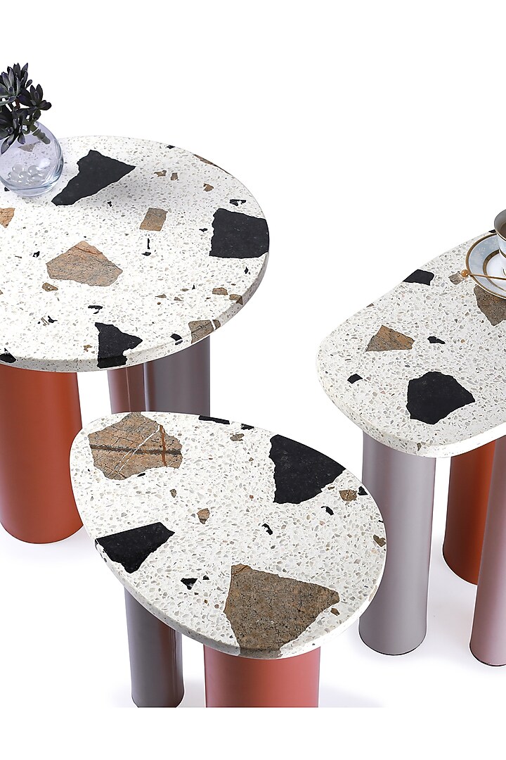 Multi-Colored Terrazzo Tables (Set of 2) by Living with Elan at Pernia's Pop Up Shop