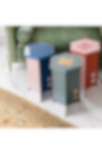 Moss Green Mild Steel Hexagonal Table by Living with Elan at Pernia's Pop Up Shop