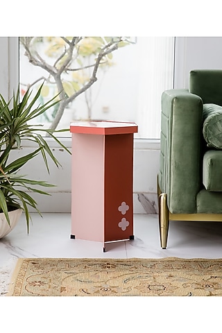 Terracotta Mild Steel Hexagonal Table by Living with Elan