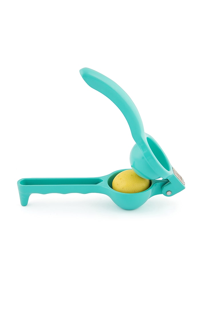 Aqua Green Stainless Steel Lemon Squeezer by Living with Elan at Pernia's Pop Up Shop