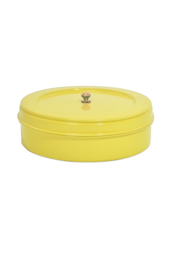 Yellow Stainless Steel Snack Box by Living with Elan