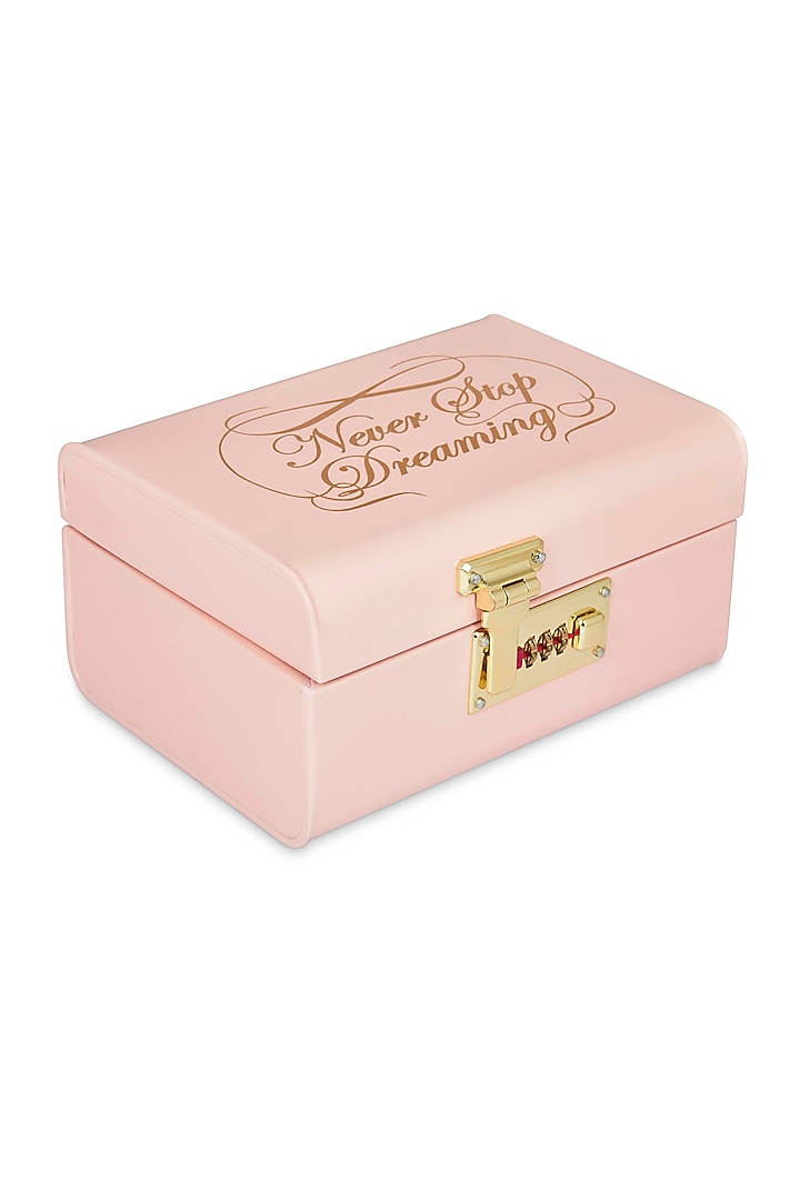 ELAN Vintage Metal Storage Trunk, Decorative Box (Dreaming, Powder Pink) by Living with Elan at Pernia's Pop Up Shop