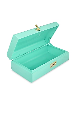 Mint Trunk Jewelry Box
