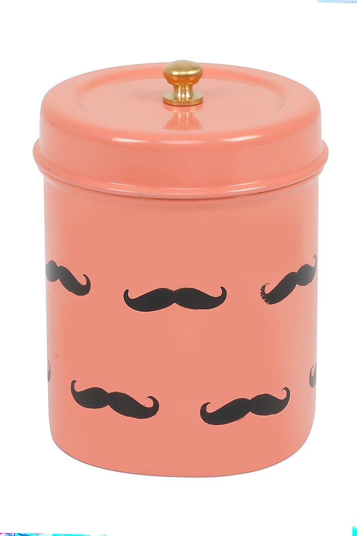 Elan Moochie Canister, Stainless Steel, 0.5Litres (Peach) by Living with Elan at Pernia's Pop Up Shop