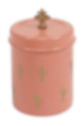 Elan Cactus Canister, Stainless Steel, 0.5Litres (Peach) by Living with Elan at Pernia's Pop Up Shop