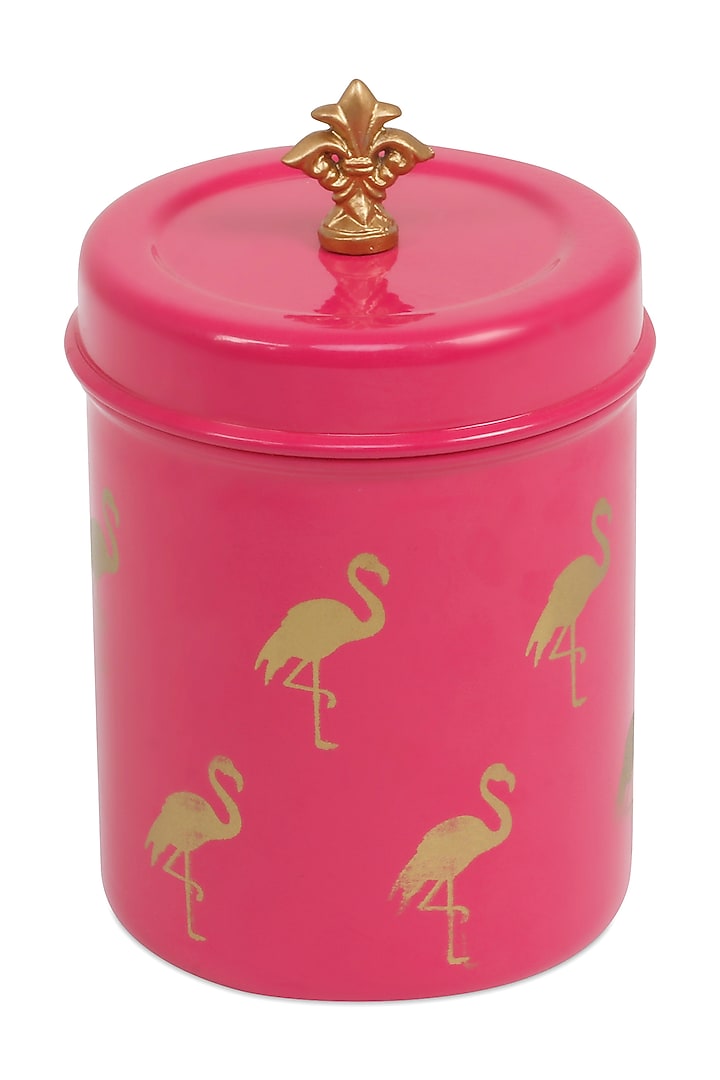 Elan Flamingo Canister, Stainless Steel, 0.5Litres (Pink) by Living with Elan at Pernia's Pop Up Shop