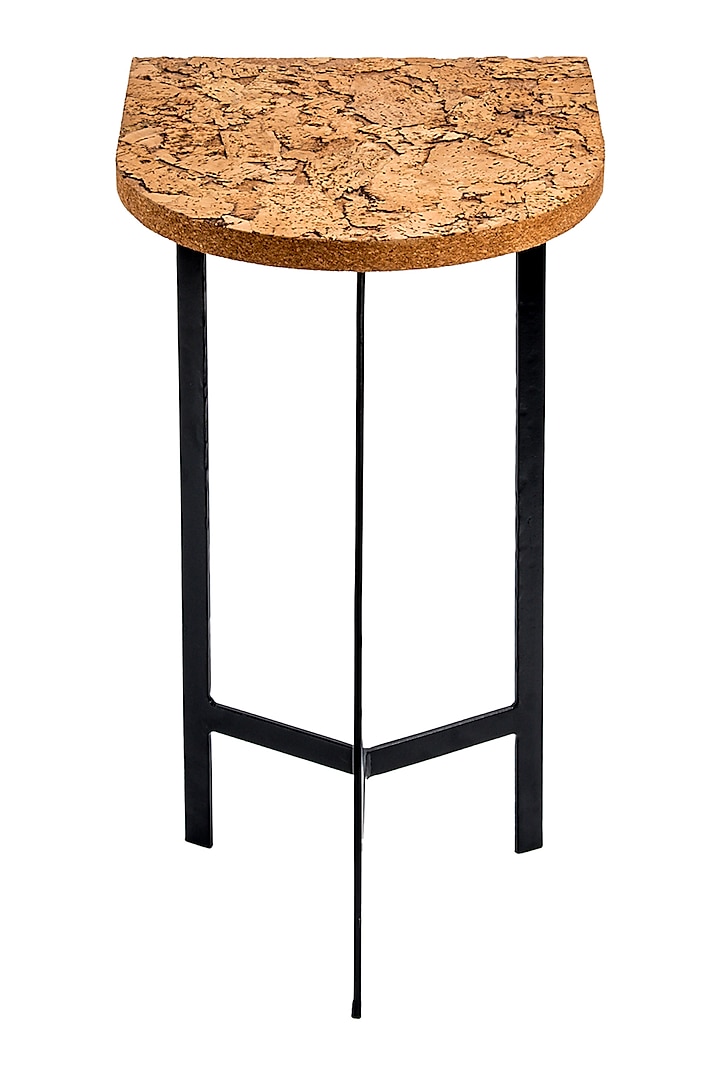 Brown & Black Side Table by Living with Elan