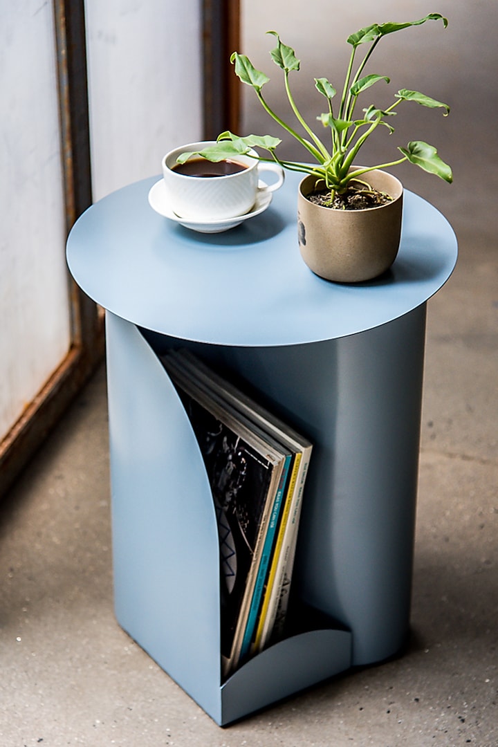 Grey Metal Table by Living with Elan