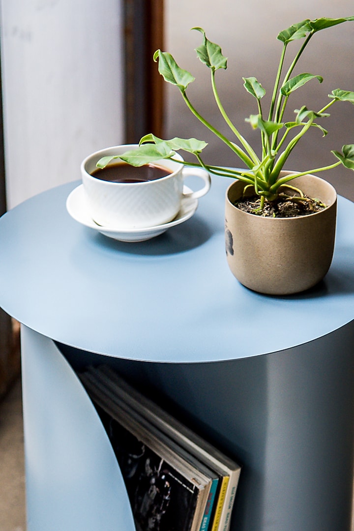 Grey Metal Table by Living with Elan at Pernia's Pop Up Shop