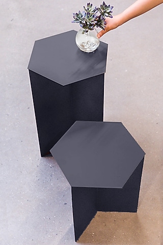 Grey Metal Table by Living with Elan