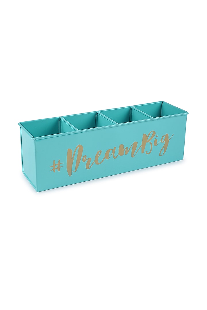 Aqua Metal Desk Organiser by Living with Elan