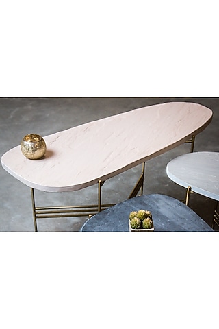 Multi-Colored Stainless Steel Tables (Set of 3) by Living with Elan