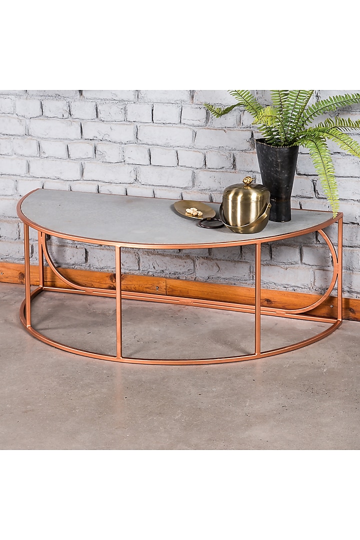 Copper Finish Coffee Table by Living with Elan