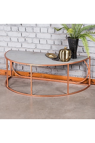 Copper Finish Coffee Table by Living with Elan