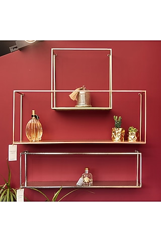 Brass Metal Shelf by Living with Elan